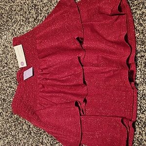 Girls size M 10. New with tag. Skrit. High rise. Fun for summer. Red/pink color